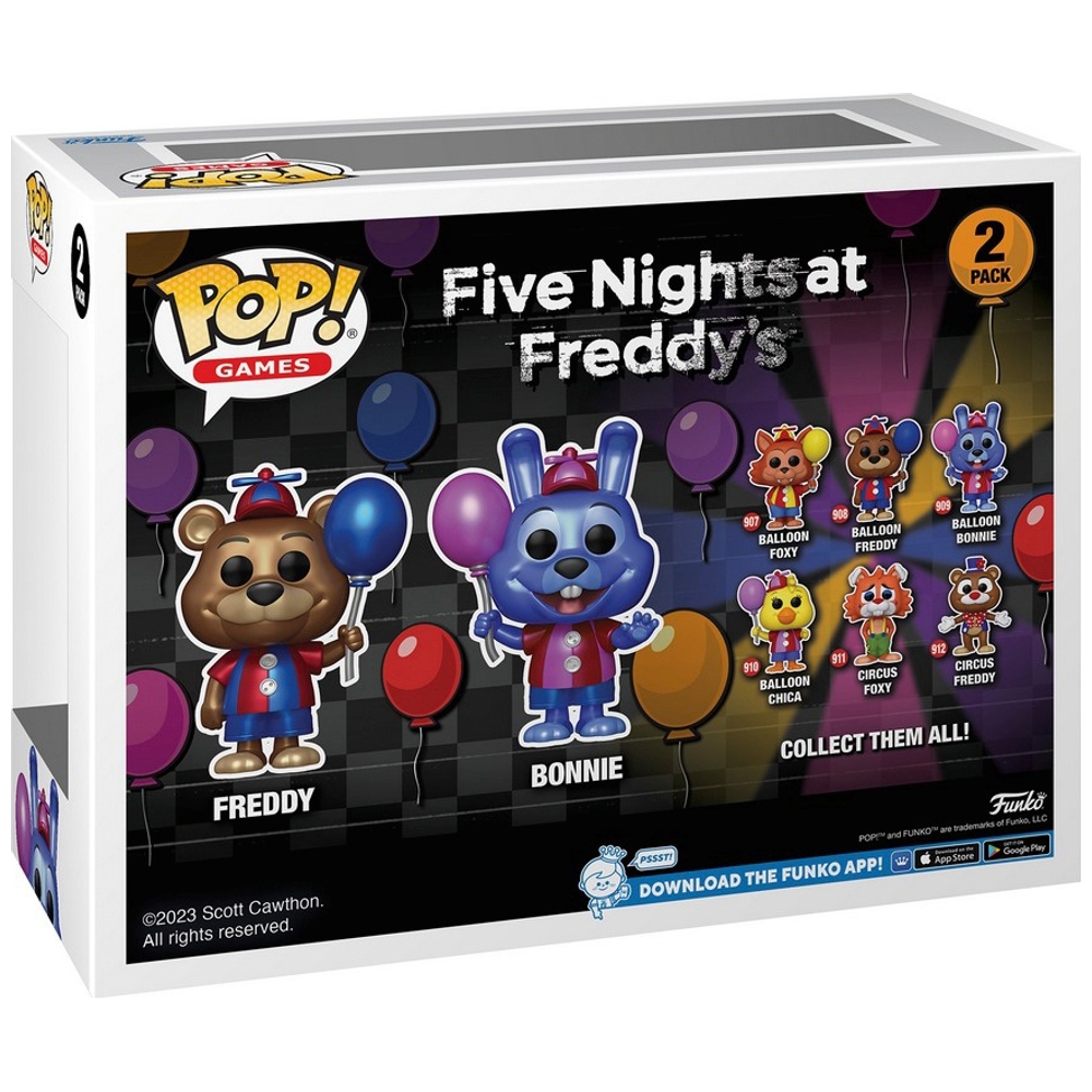Figurine Pop Five Nights at Freddy's pas cher : Freddy & Foxy - 2 pack