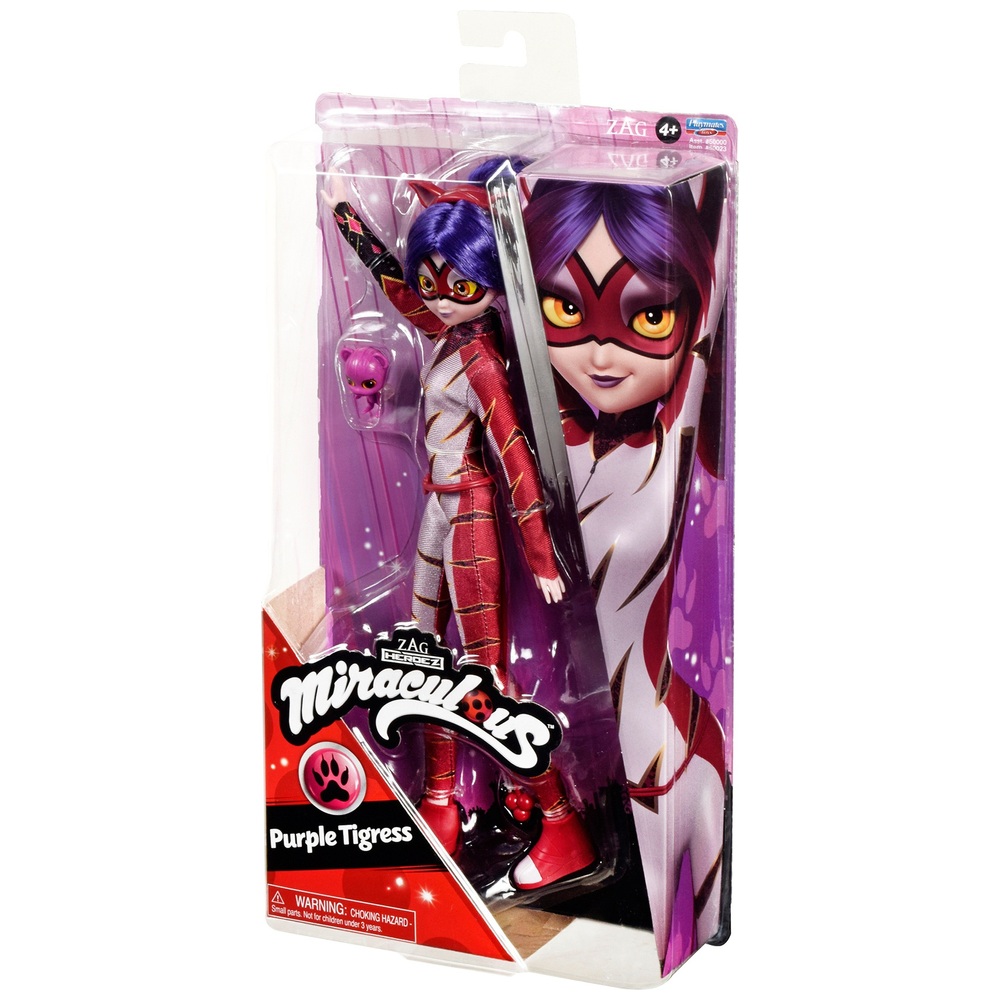 Miraculous Ladybug 26cm Purple Tigress Fashion Doll Smyths Toys Uk 3087