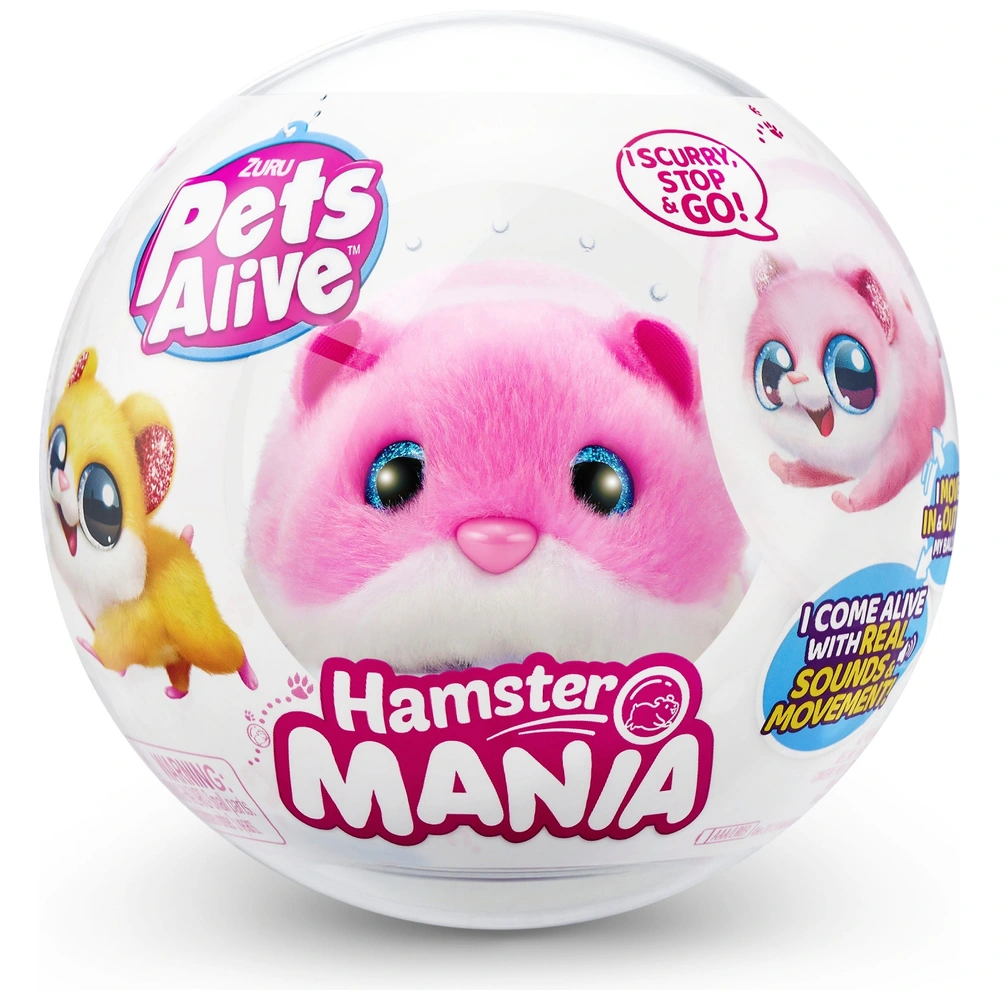 Pets Alive by ZURU Hamster Mania Interactive Plush Assortment