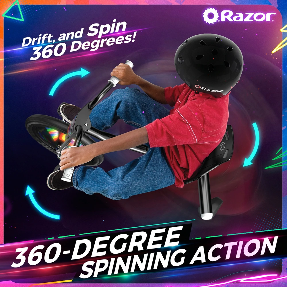 Razor RipRider 360° Lightshow Drift Trike | Smyths Toys UK