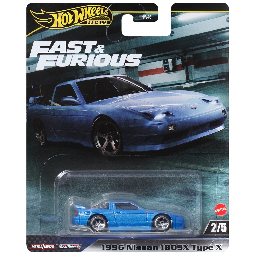 Hot Wheels Premium 1:64 Fast & Furious 1996 Nissan 180SX Type X ...