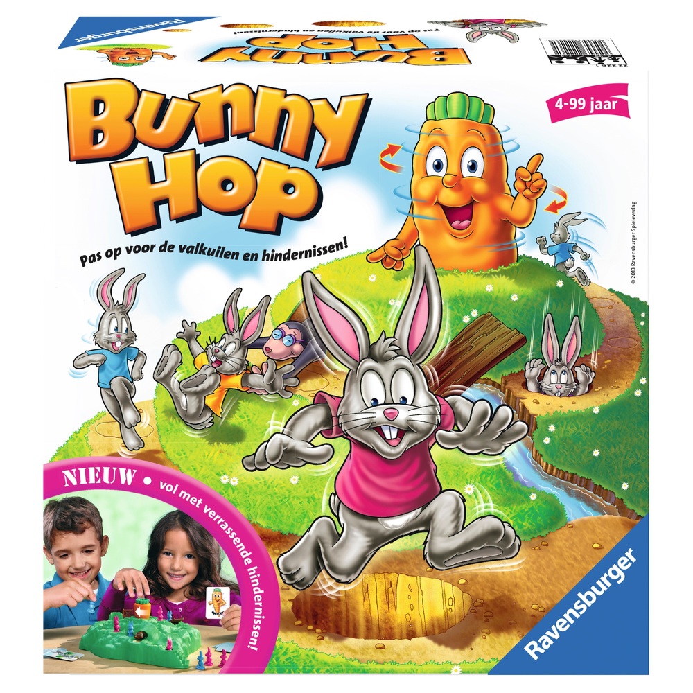 Krachtcel noodzaak stof in de ogen gooien Ravensburger Bunny Hop Kinderspel | Smyths Toys Nederland