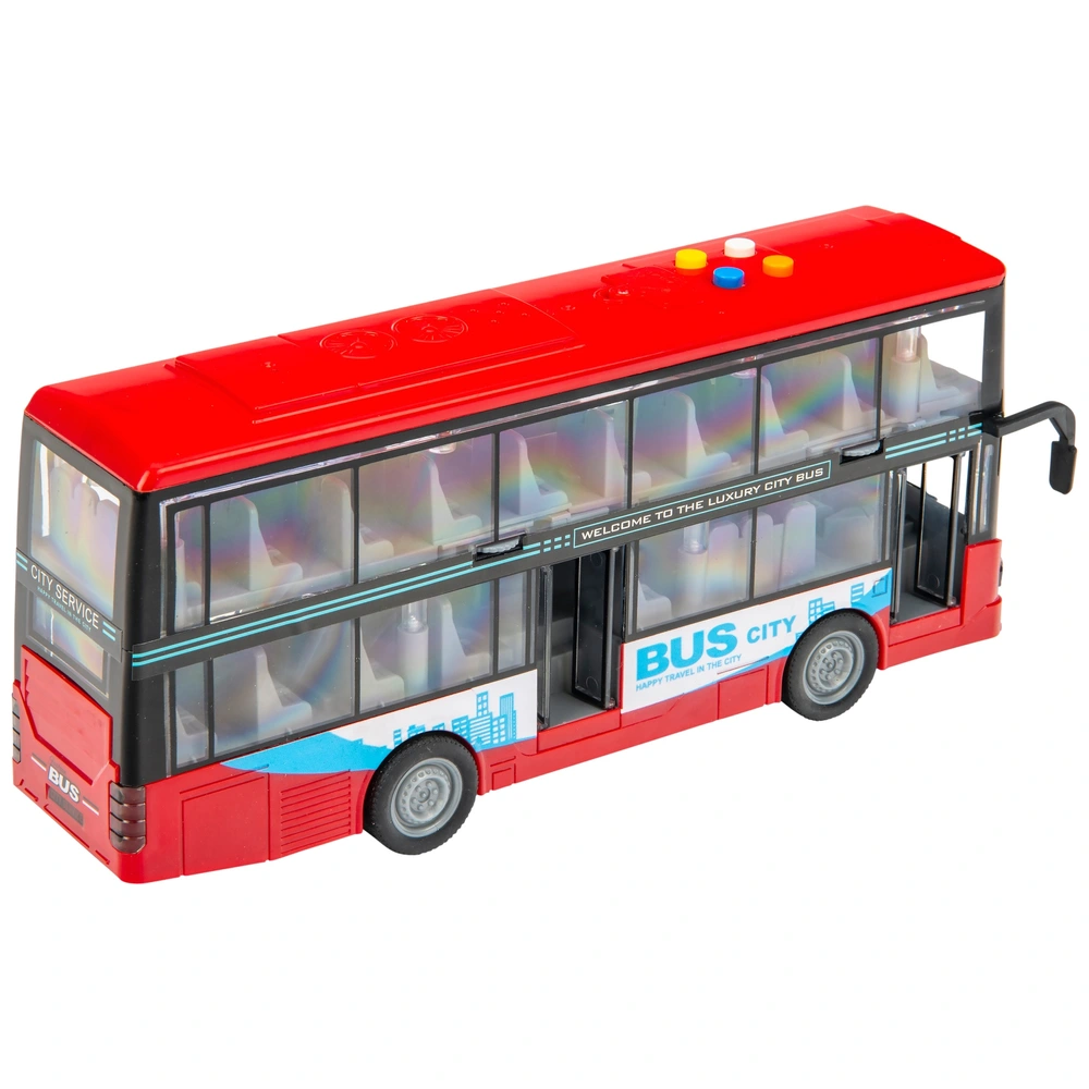 Mxzzand Jouet de bus à double section Modèle de Bus à Double Section Mxzzand Jouet de bus à double section Modèle de Bus à Double Section