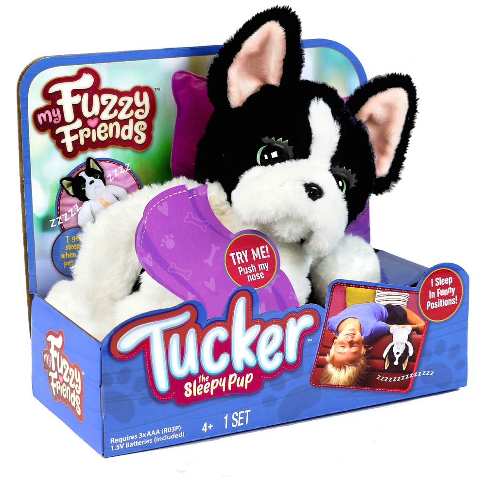 My Fuzzy Friends Tucker The Sleepy Pup Interactive Pet | Smyths Toys ...