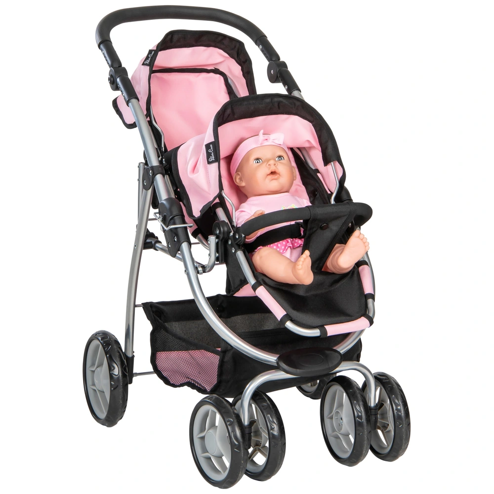 Car Seats Britax Duo Twin Dolls Buggy Pink Silver Cross Dolls Pram