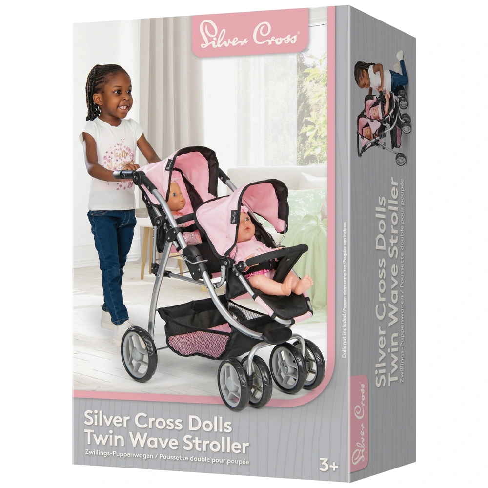 Silver Cross Twin Wave Baby Doll Double Stroller Smyths Toys Ireland