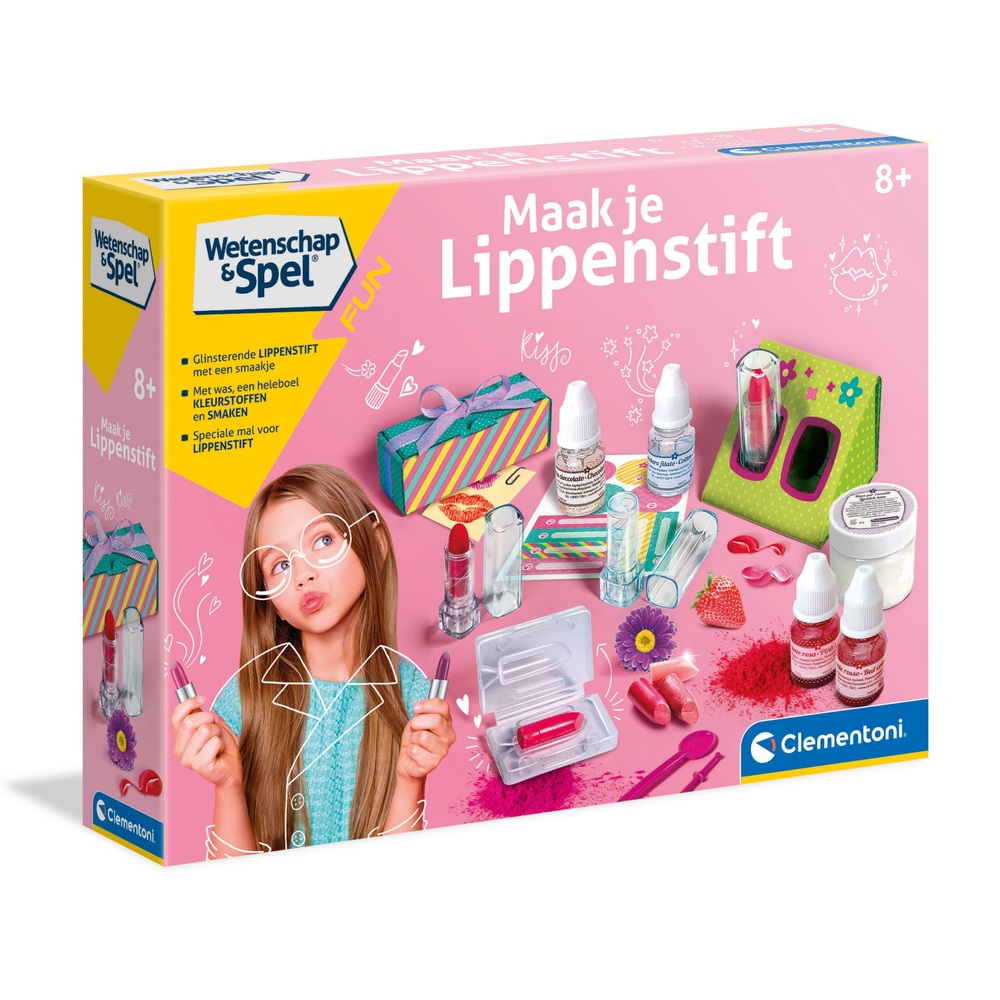 Goodwill Stoffelijk overschot Leraar op school Clementoni Wetenschap & Spel Maak je Lippenstift | Smyths Toys Nederland