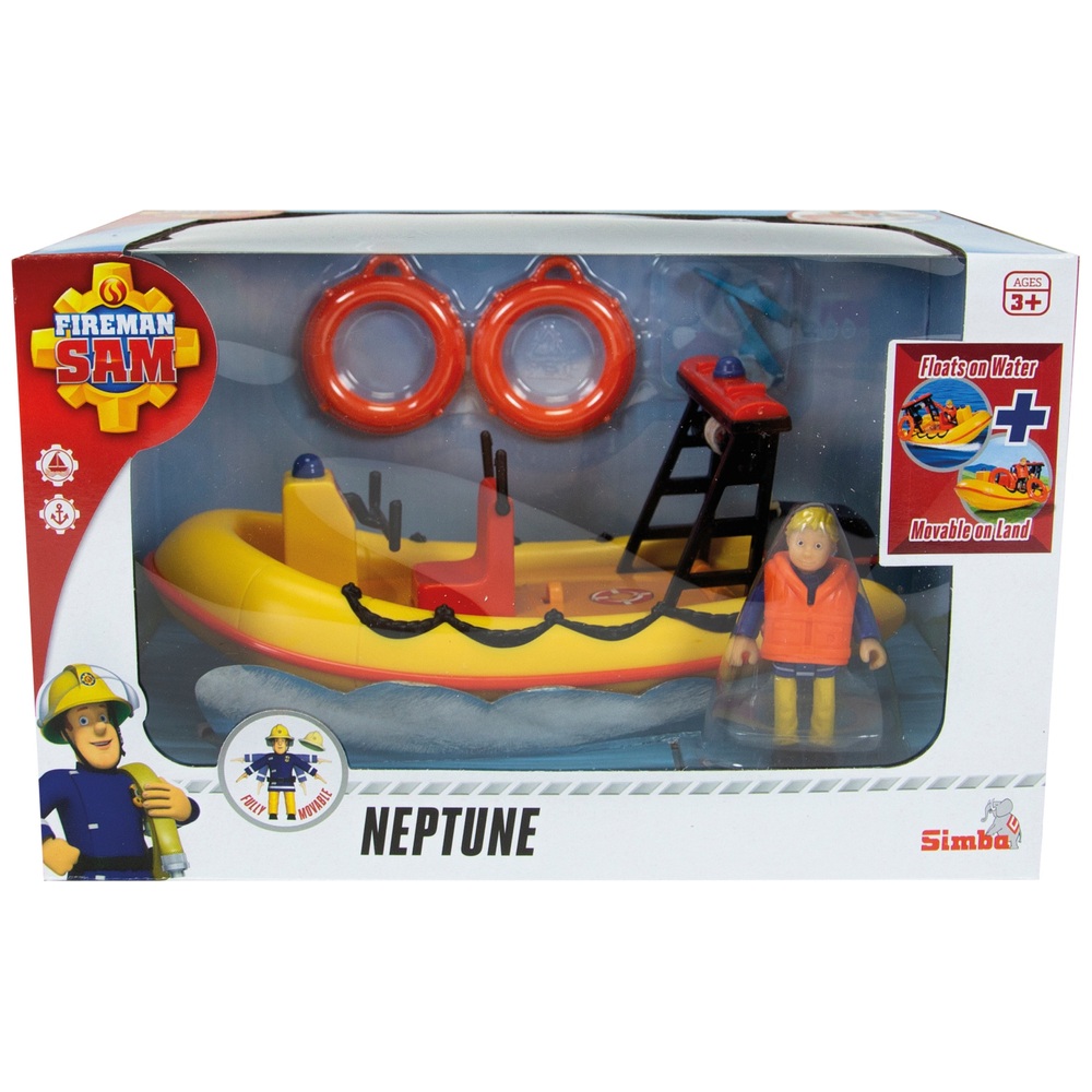 Technologie Altijd uitlaat Brandweerman Sam Neptunus set met boot en stuiver | Smyths Toys Nederland