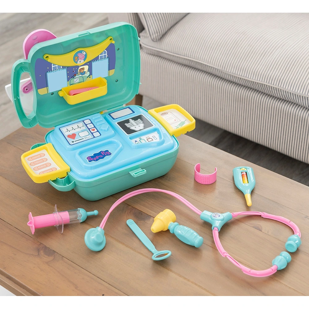Coffret Infirmière Peppa Pig – Jeu Médical Pour Enfant – Stéthoscope, Thermomètre, Médicaments… – À Partir De 3 Ans