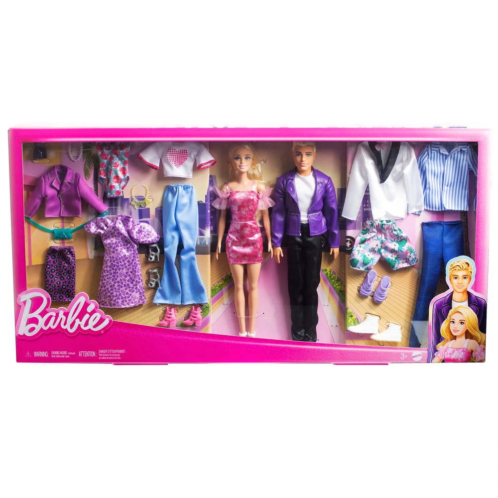 Barbie en Ken Poppen met Kleding en Accessoires Fashion Set | Smyths Toys  Nederland