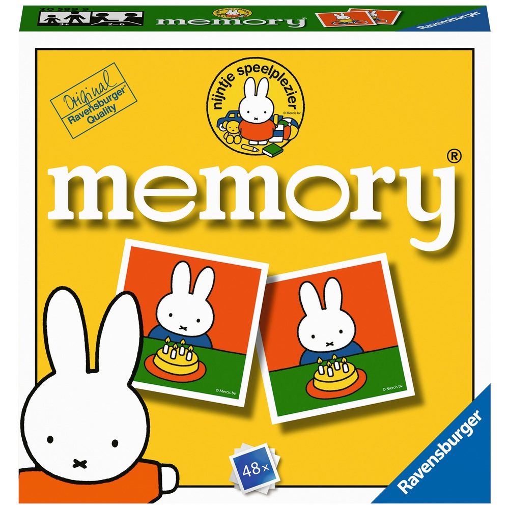 Reis verkopen nogmaals Ravensburger memory® 65 Jaar nijntje Mini Kaartspel | Smyths Toys Nederland