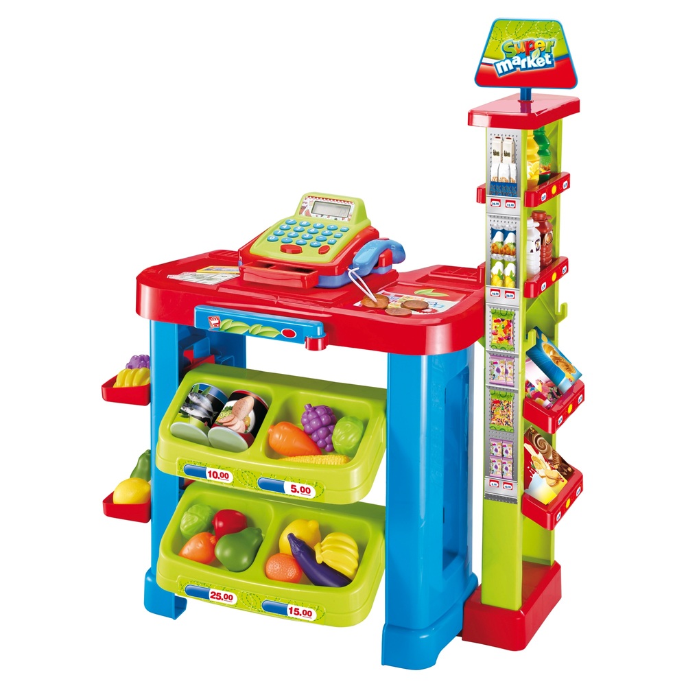 Supermarket Checkout Playset with Cash Register Smyths Toys UK