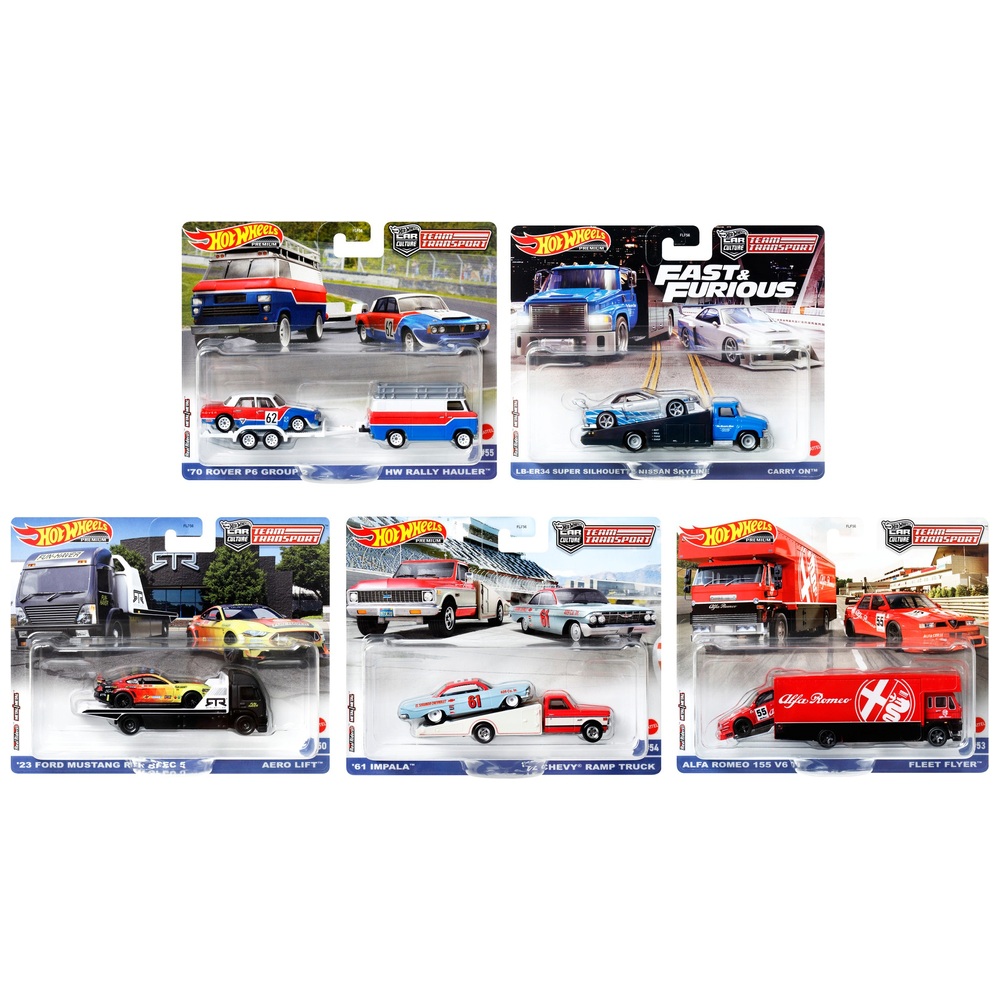 Hot Wheels Team Transport Truck & Race Car Chevelle & Chevy Ramp Truck