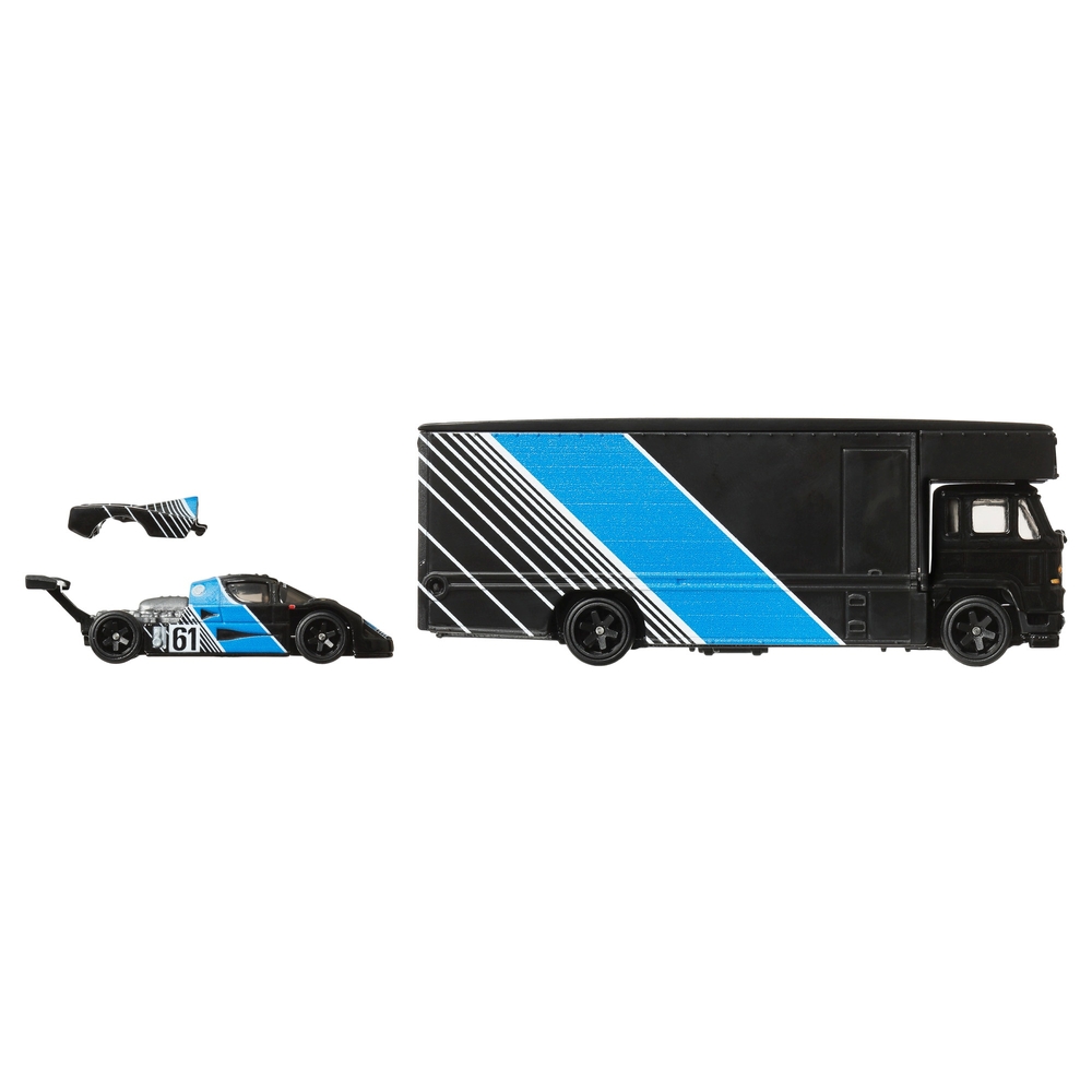 Hot Wheels Team Transport Fleet Flyer Truck & Sauber Mercedes C9 1:64 ...