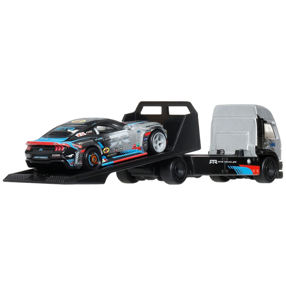 Hot Wheels Premium Auto's Team Transport 2024 Ford Mustang RTR