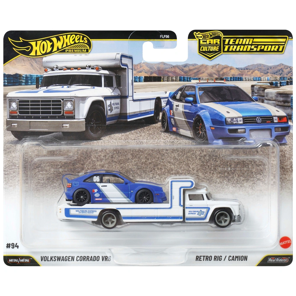 Hot Wheels Premium Team Transport Volkswagen Corrado VR6 & Retro