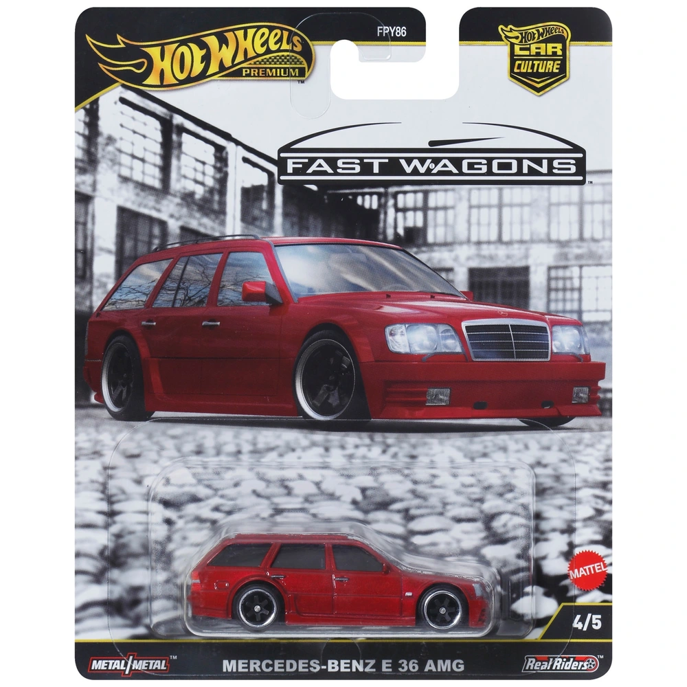Hot Wheels - Car Culture Premium 1/64 Véhicule Mercedes Benz E36