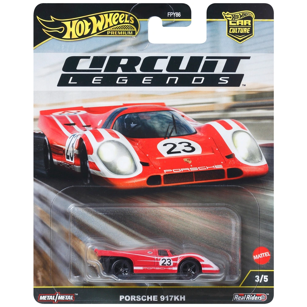 Hot Wheels - Car Culture Premium 1/64 Véhicule Porsche 917K