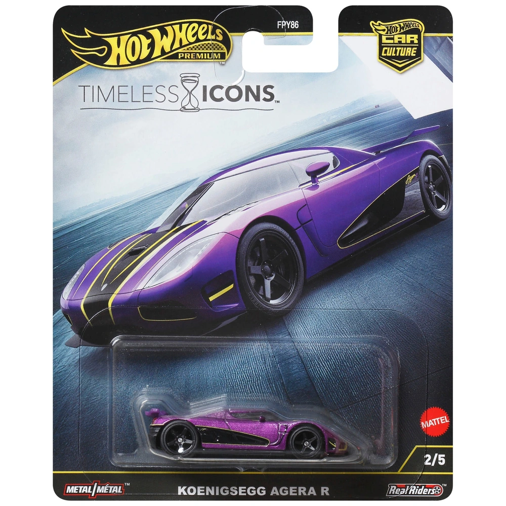 Hot Wheels Premium Car Culture Timeless Icons Diecast Car Koenigsegg Agera  R 1:64 Scale