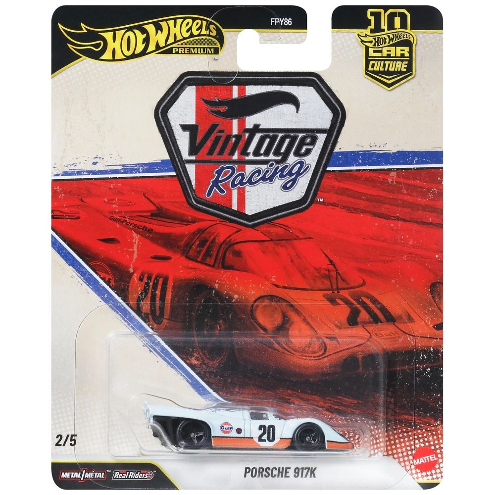Hot Wheels Premium Vintage Racing 1:64 Porsche 917K Die-Cast Car