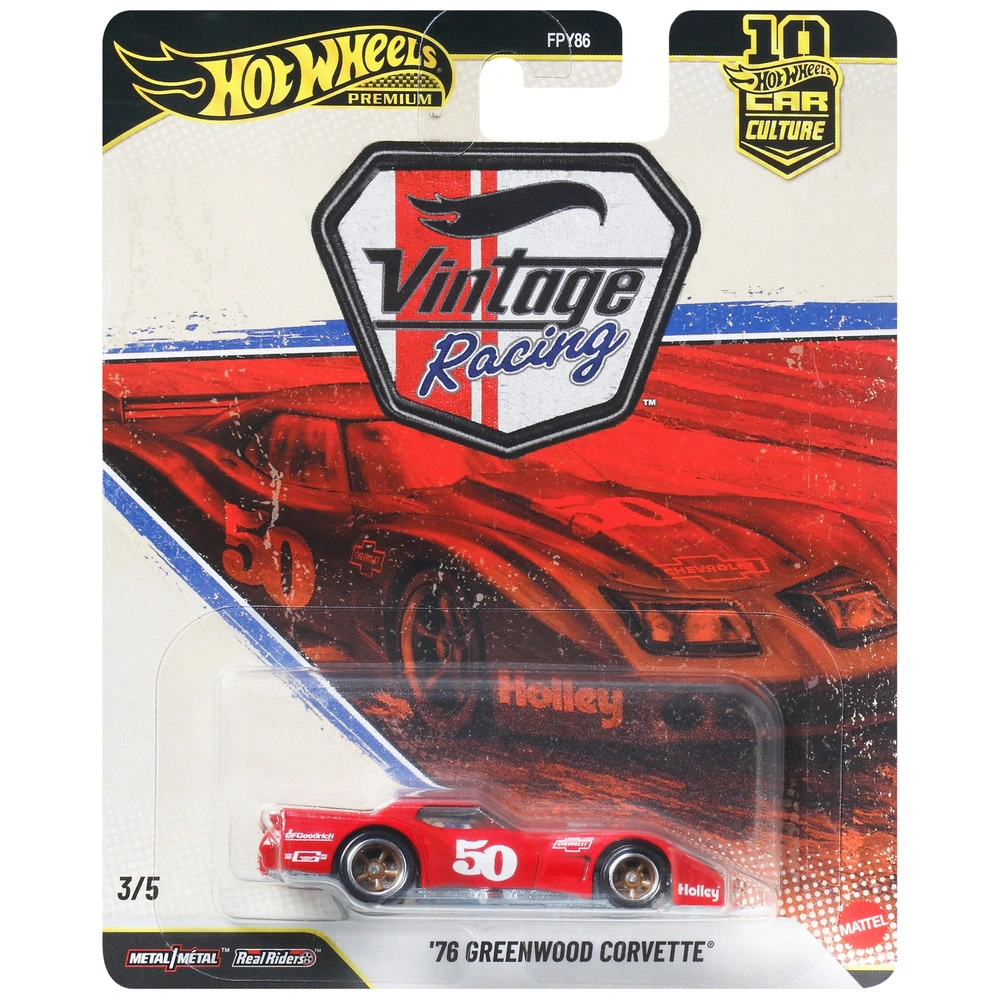 Hot Wheels Premium Car Culture Auto '76 Greenwood Corvette 1:64