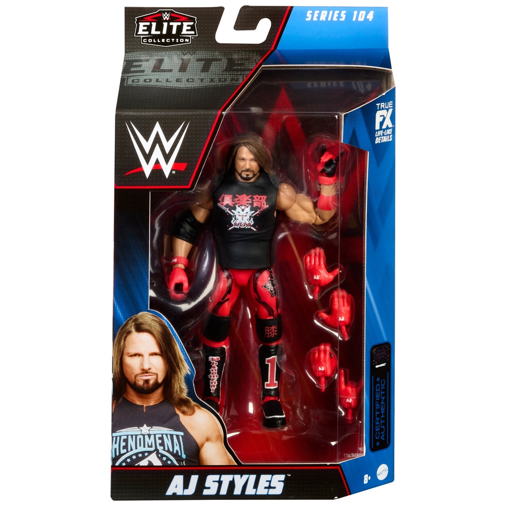 WWE Elite Series 104 AJ Styles Action Figure | Smyths Toys UK