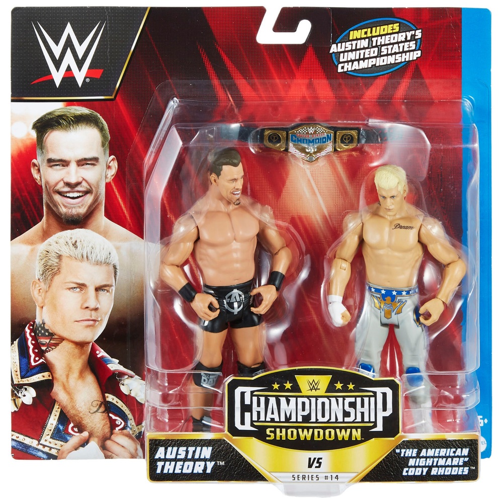 WWE Championship Showdown Austin Theory vs Cody Rhodes 2 Pack | Smyths ...