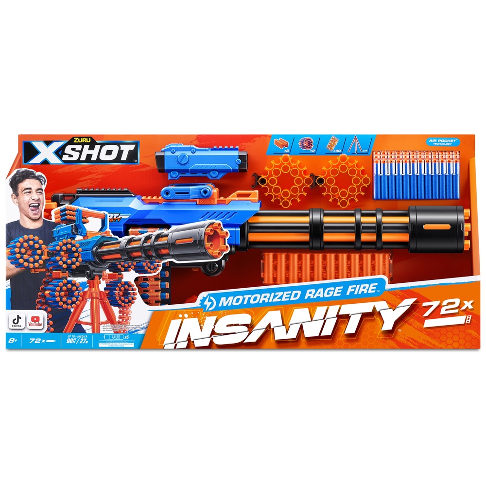 X-Shot Faze Respawn Round Blaster (12 Rounds) by ZURU- Smyths Toys 