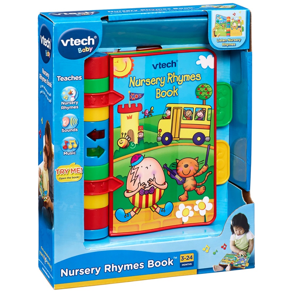 VTech Baby Nursery Rhymes Book with Sounds and Phrases Smyths Toys
