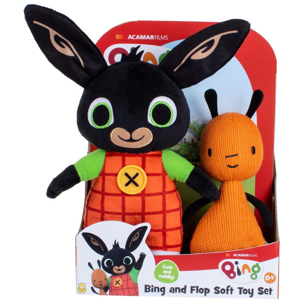 Bing Bunny Plush Bing and Flop 2 Pack | Smyths Toys UK