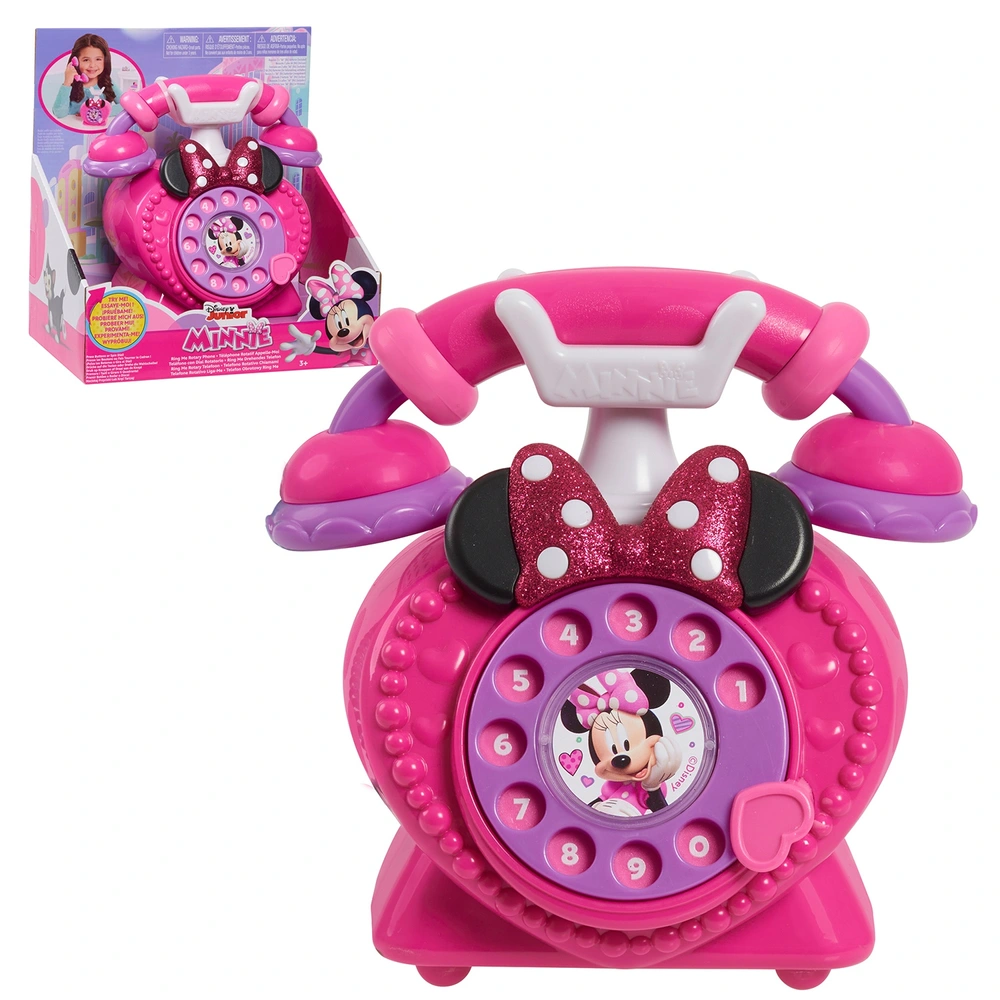 Disney Junior Minnie Mouse Toy Ring Me Rotary Phone Smyths Toys UK