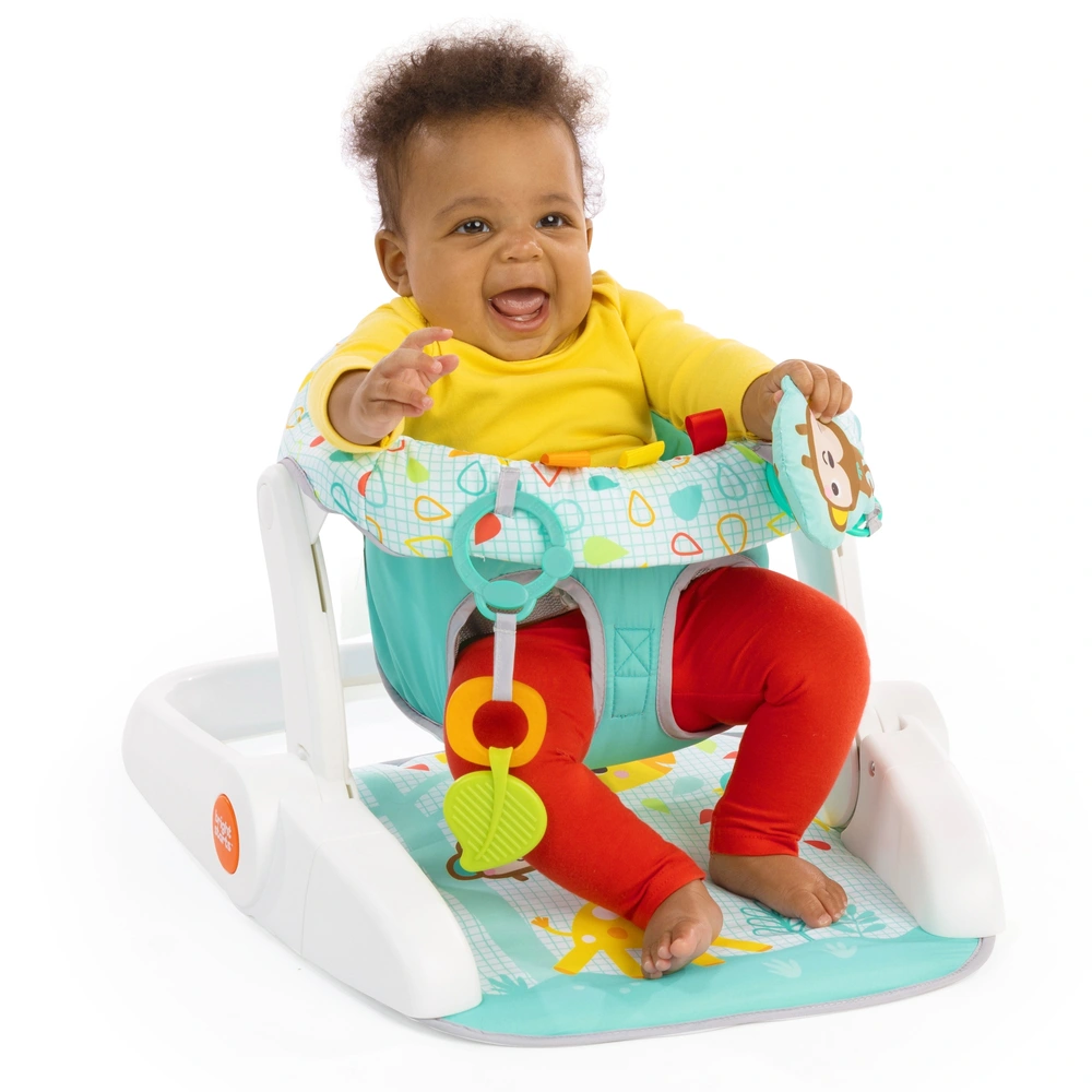 Bright Starts Wild Wiggles Learn-to-Sit Activity Floor Seat