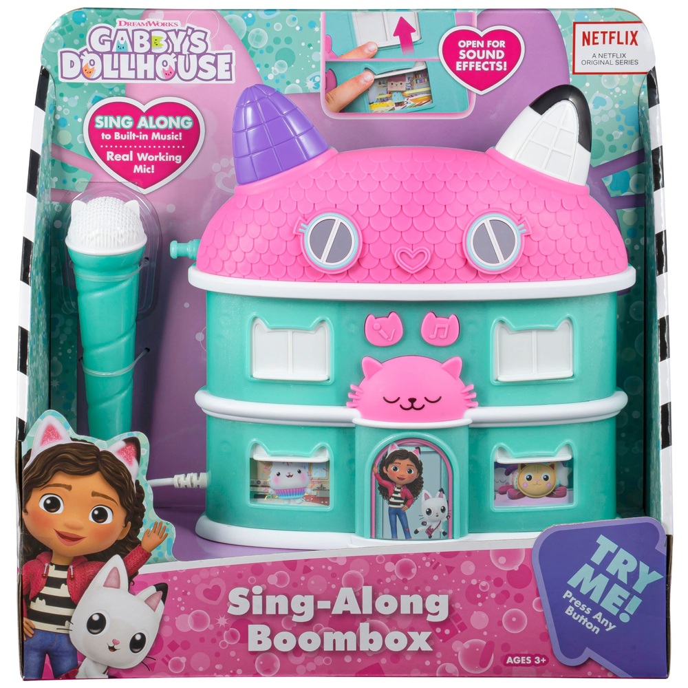 Gabby's Dollhouse Karaoke Boombox SingAlong Smyths Toys Schweiz