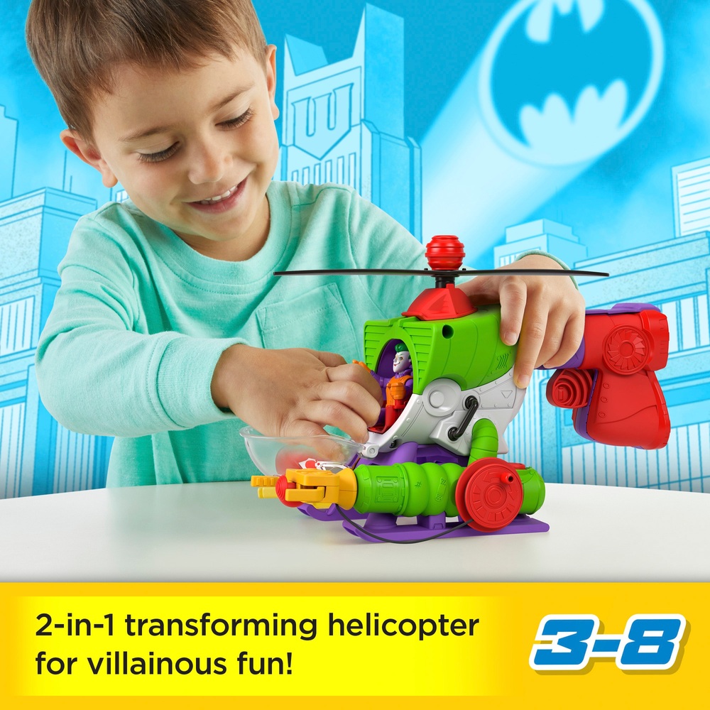 Imaginext DC Super Friends The Joker Robo Copter | Smyths Toys Ireland