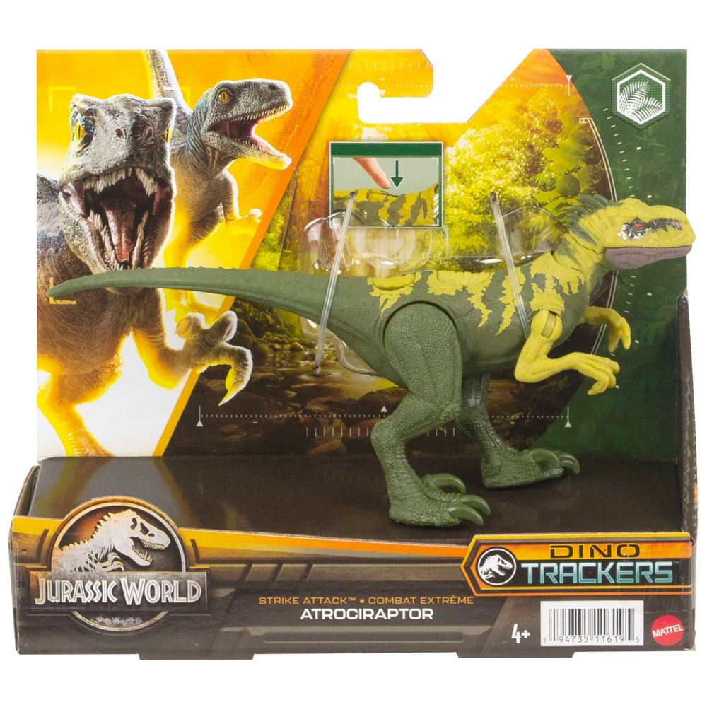 Jurassic World Strike Attack Atrociraptor Dinosaur Figure | Smyths Toys UK