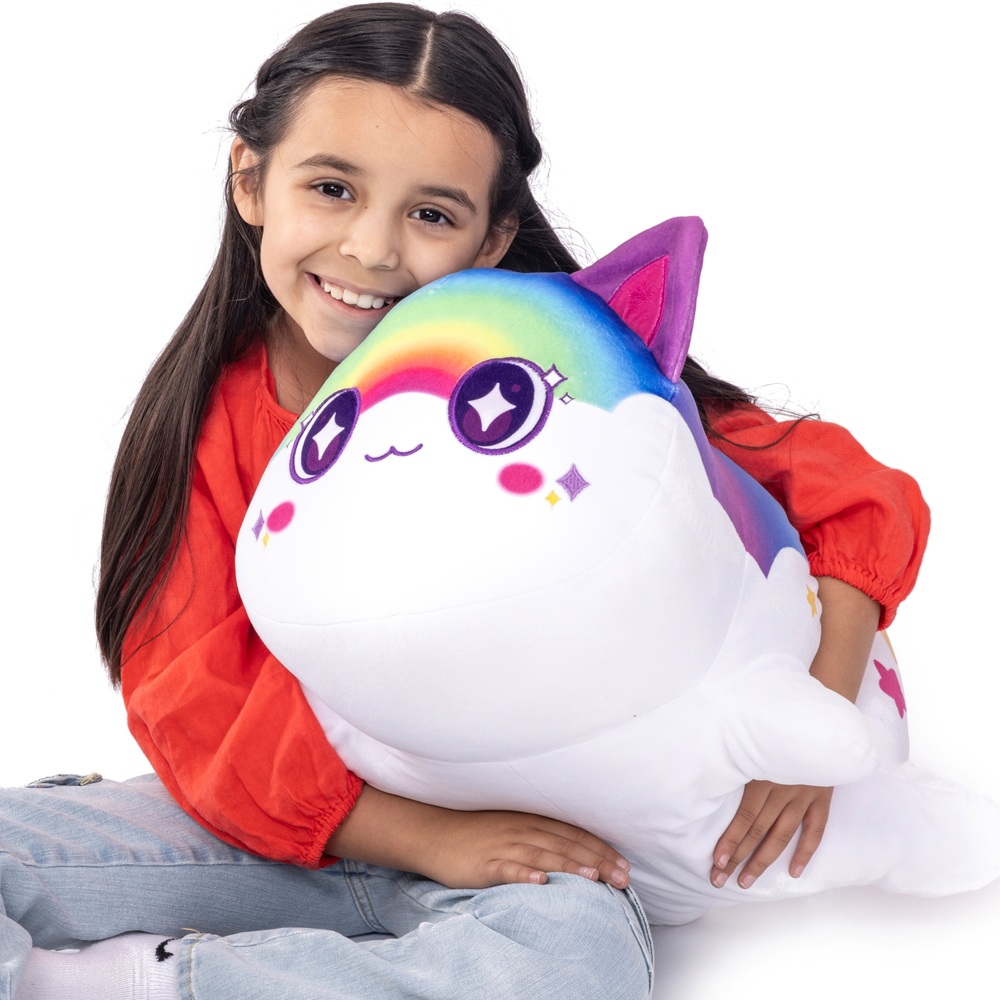 Aphmau 40cm Jumbo Plush Rainbow Cat | Smyths Toys UK