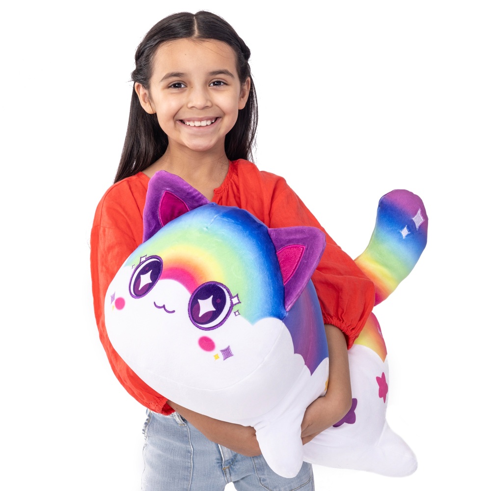 Aphmau 40cm Jumbo Plush Rainbow Cat | Smyths Toys UK