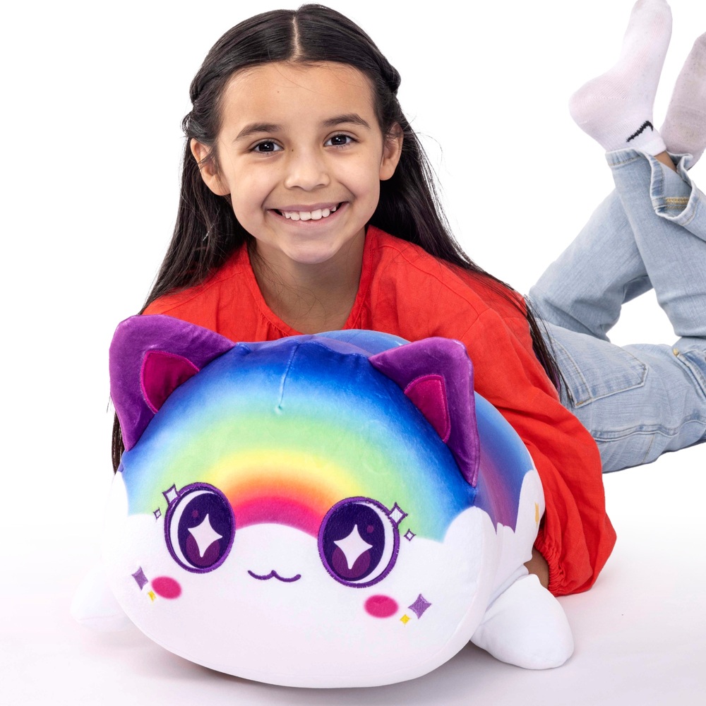 Aphmau 40cm Jumbo Plush Rainbow Cat | Smyths Toys UK