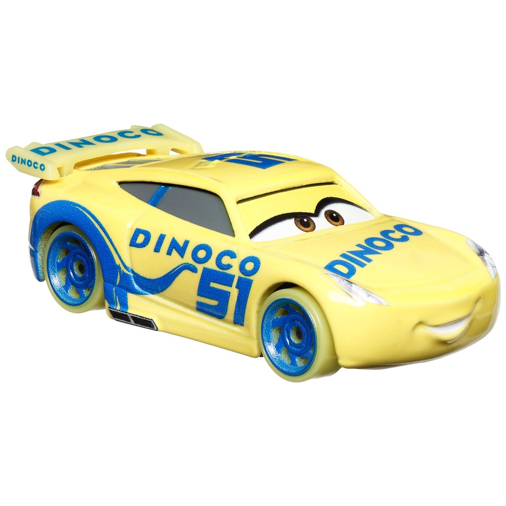 Disney Pixar Cars Glow Racers 1:55 Scale Dinoco Cruz Ramirez Die-Cast ...