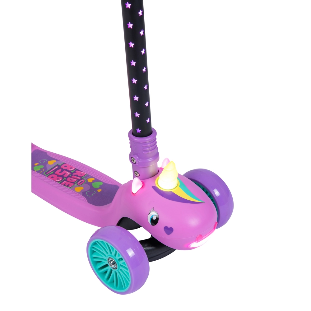 858 Elite Unicorn Light-Up Folding Wheel Scooter Smyths Toys UK