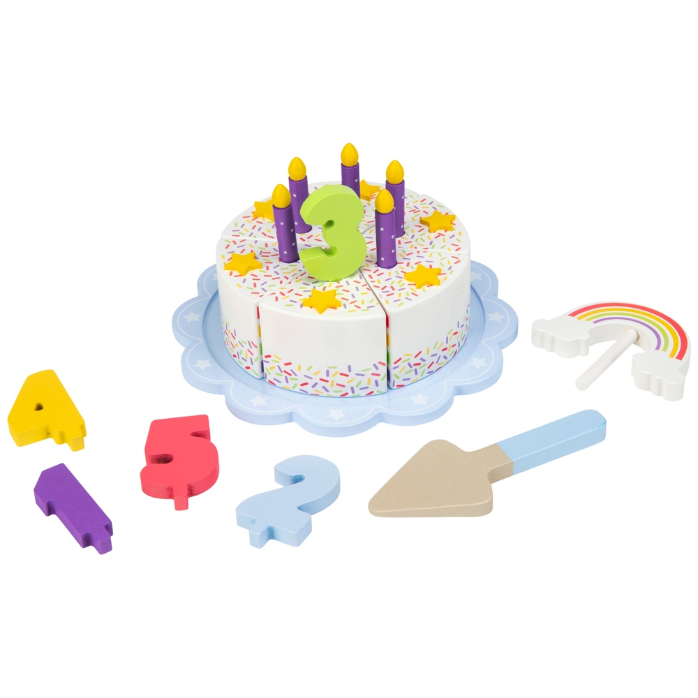 Wooden Pink Birthday Cutting Cake by Tinkie Toys – TinkieToys