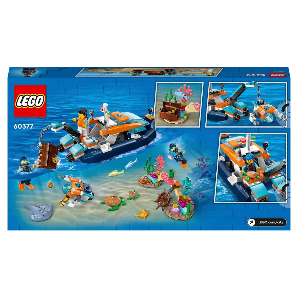 LEGO City 60377 Bateau d'Exploration Sous-Marine