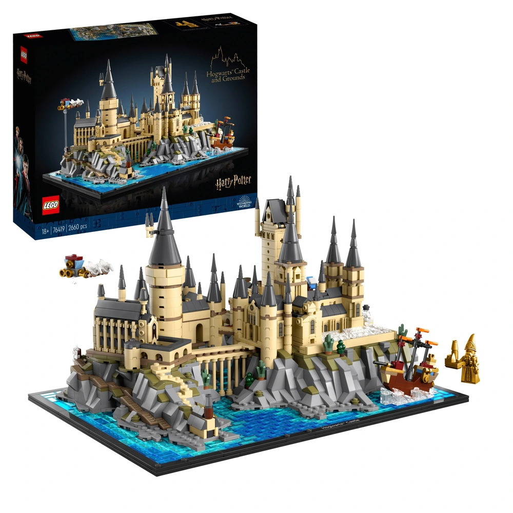 LEGO Harry Potter 76419 Hogwarts Castle and Grounds Set for Adults