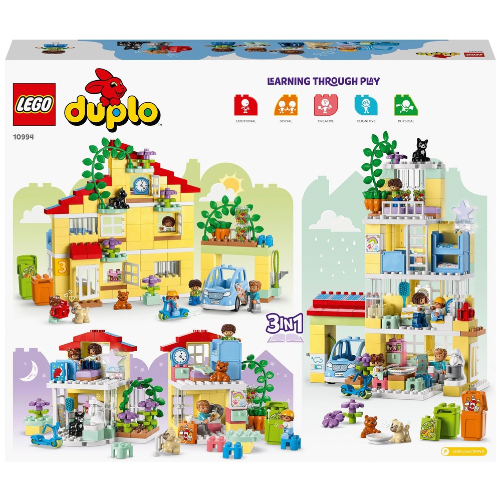 Eksklusiv Foster Arrowhead LEGO DUPLO 10994 3-in-1-Familienhaus Set | Smyths Toys Deutschland