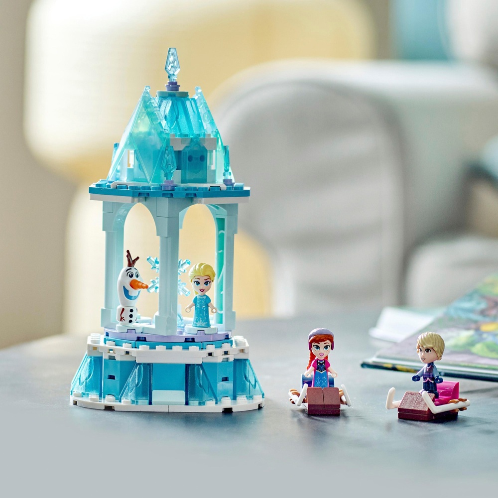 Jouet Figurine Little Kingdom Le chateau d'Elsa La reine des neiges Disney  Frozen Hasbro polly clip