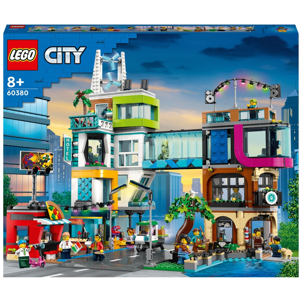 LEGO City 60380 Downtown City Centre Reconfigurable Modular Building  Playset