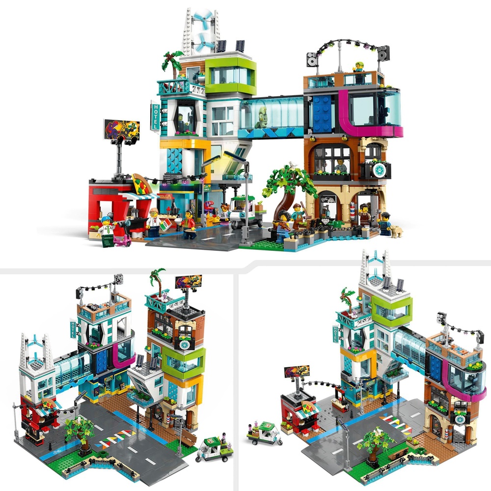 LEGO City 60380 Downtown City Centre Reconfigurable Modular