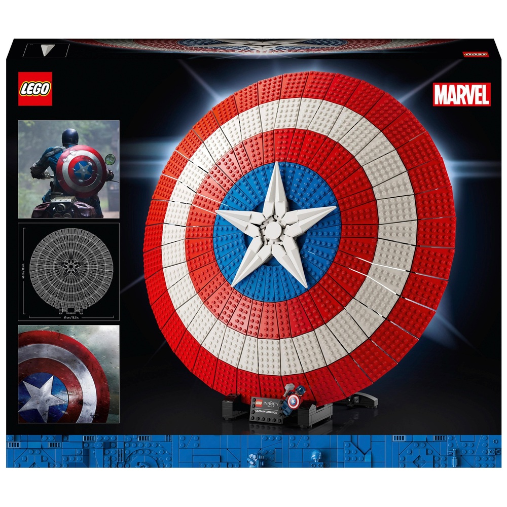 Optimistisk Do med undtagelse af LEGO Marvel 76262 Captain America's Shield Avengers Set | Smyths Toys UK
