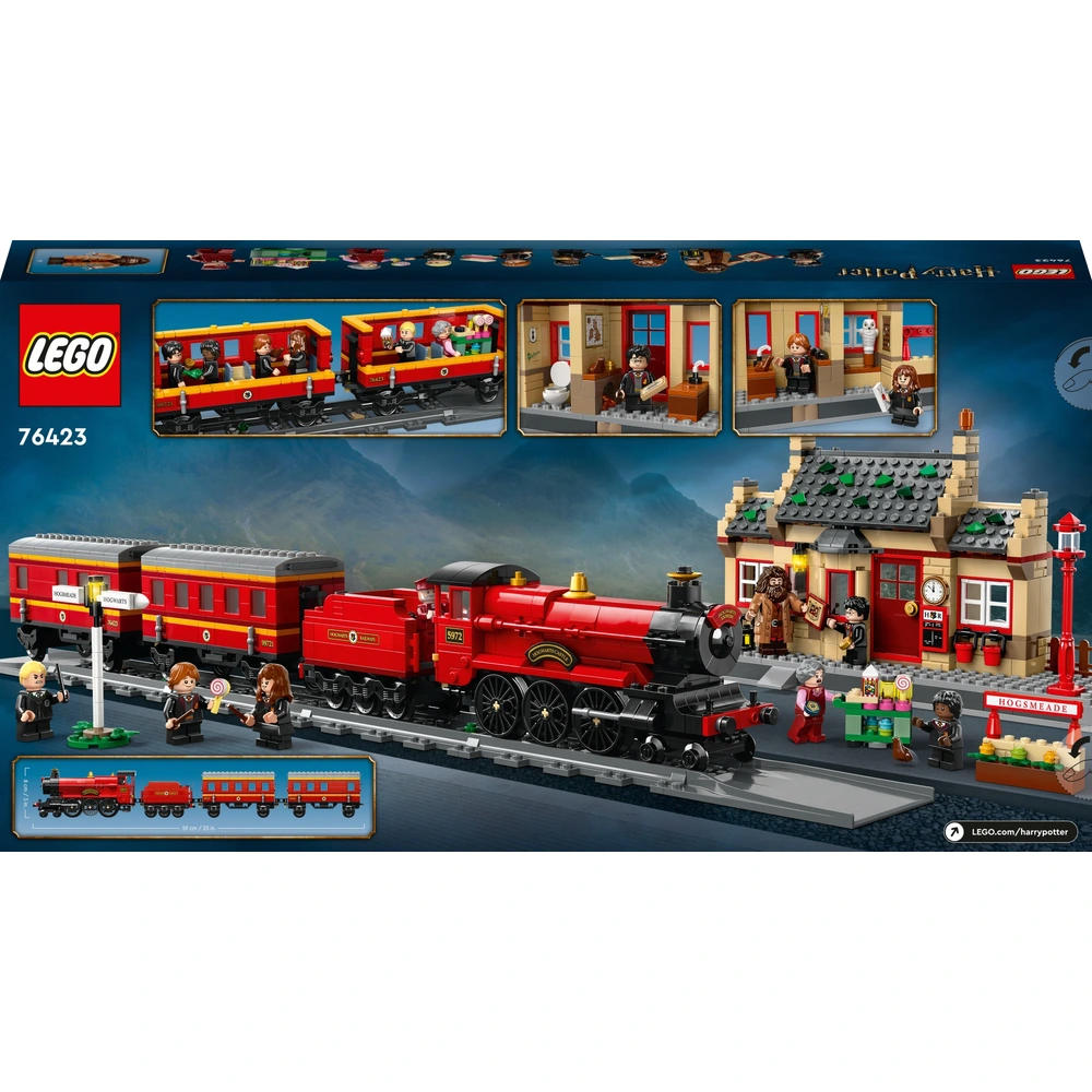 LEGO Harry Potter 76423 Hogwarts Express Train Set with Hogsmeade