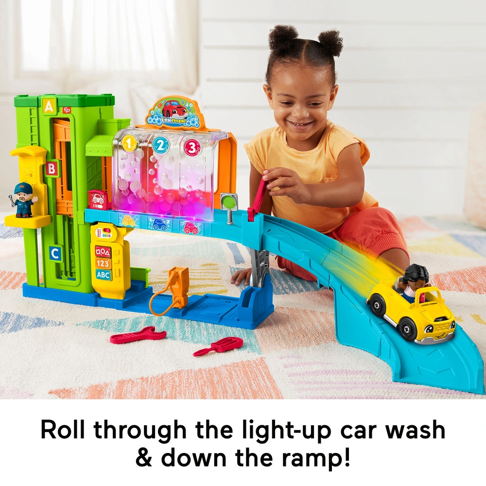 Fisher-Price Little People Playset Light-Up Learning Garage